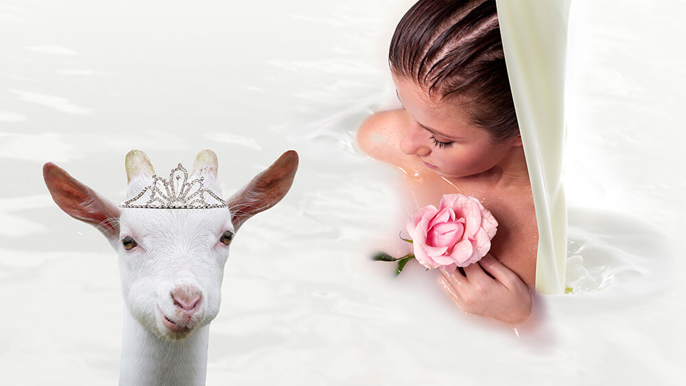 Goat’s milk baths